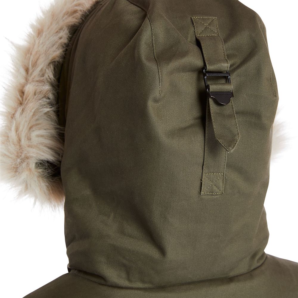 Parka Timberland Argentina Mujer - Mt Kelsey Fleece-Lined Parka - Verde Oliva - QPKZJW-967